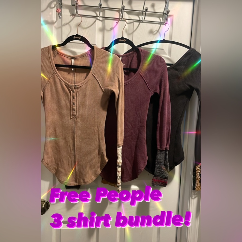 3 Free People XS Shirts